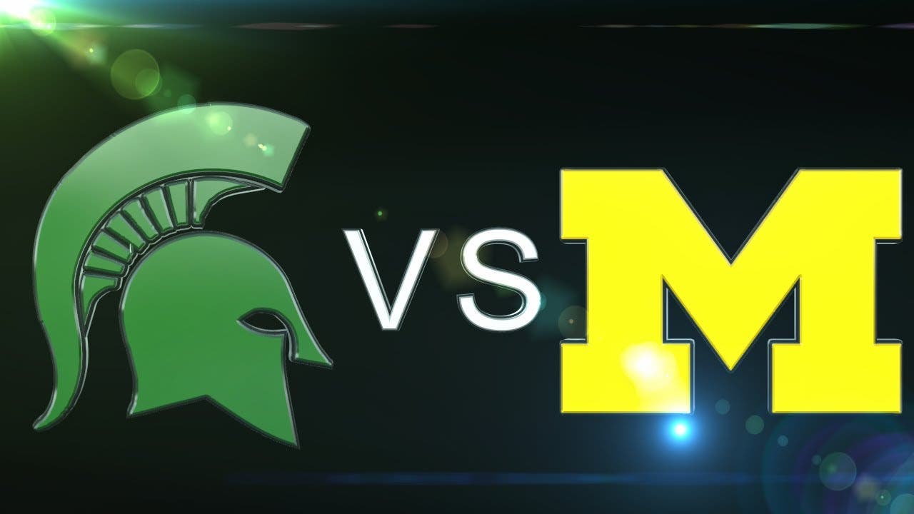 U of M vs Michigan State Football Game Highlights